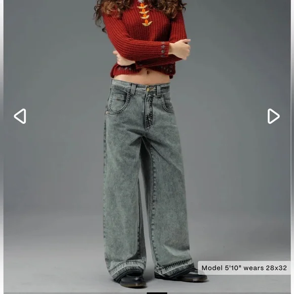 JNCO | Gambler Jeans Black Vintage Wide-leg Baggy | 23” Opening | 28 x 30 New - Picture 2 of 16